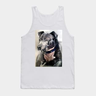 Stanford  terrier gris by Loslápicesdeplata Tank Top